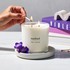 premium soy candle - violet + lavender, 14 oz